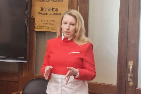 Школьники из Подмосковья встретились в Государственной Думе с депутатами фракции КПРФ