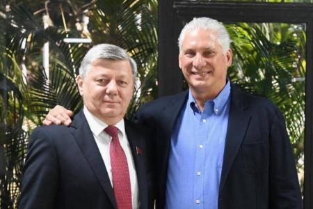 Президент Кубы Мигель Диас-Канель Бермудес и Дмитрий Новиков провели встречу в Гаване