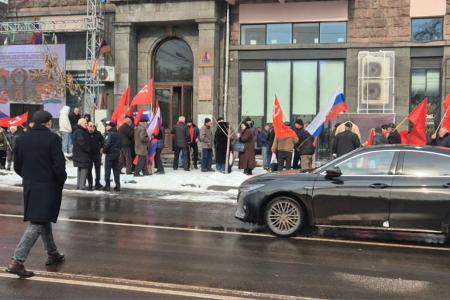В Армении отпраздновали 107-ю годовщину Советской Армии и Военно-Морского Флота
