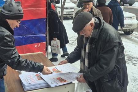 В Армении отпраздновали 107-ю годовщину Советской Армии и Военно-Морского Флота