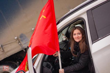 В Пензе прошёл автопробег в честь дня создания Красной Армии