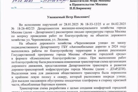 Дорожное движение в Москве должно быть безопасным!