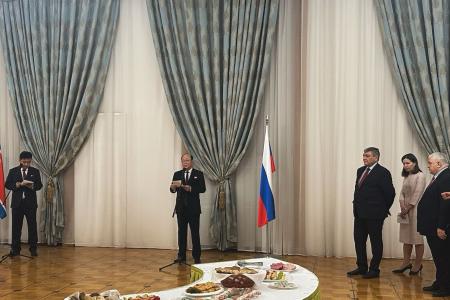 Казбек Тайсаев принял участие в приеме в Посольстве КНДР