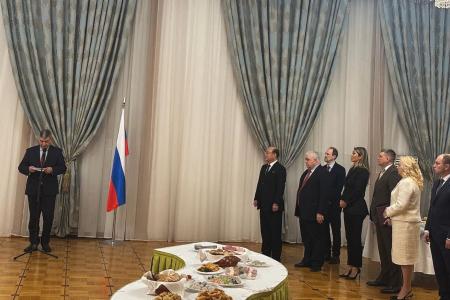 Казбек Тайсаев принял участие в приеме в Посольстве КНДР
