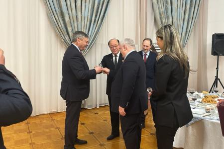 Казбек Тайсаев принял участие в приеме в Посольстве КНДР