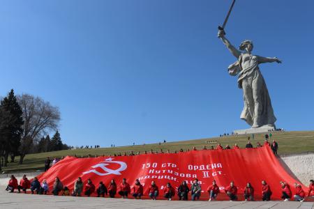 Марш-эстафета «Наша Великая Победа» состоялся в городе-герое Сталинграде