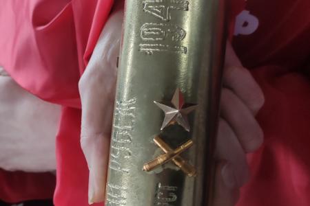 Новгородские коммунисты передали эстафету «Наша Великая Победа» ленинградским товарищам
