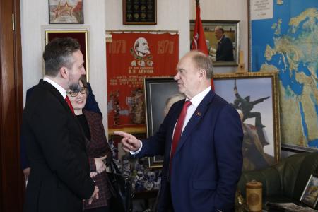 Г.А. Зюганов встретился в Москве с вице-президентом партии «Курс – социальная демократия» (Словакия), депутатом Европейского парламента Любошем Блага