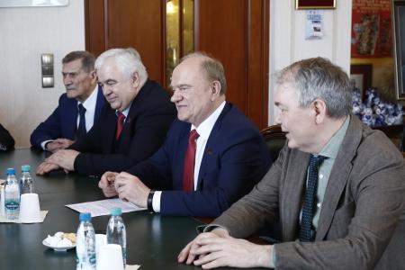 Г.А. Зюганов встретился в Москве с вице-президентом партии «Курс – социальная демократия» (Словакия), депутатом Европейского парламента Любошем Блага