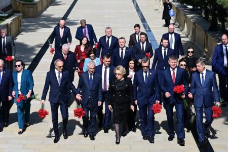 Казбек Тайсаев в составе парламентской делегации во главе с Председателем Совфеда  Валентиной Матвиенко с официальным визитом находится в Азербайджане