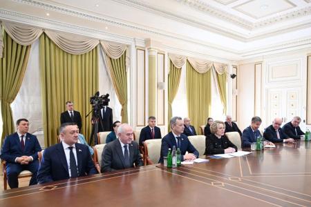 Казбек Тайсаев в составе парламентской делегации во главе с Председателем Совфеда  Валентиной Матвиенко с официальным визитом находится в Азербайджане