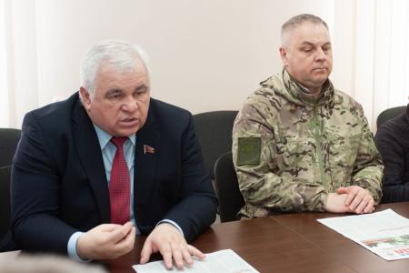 Делегация КПРФ во главе с Казбеком Тайсаевым в Луганской Народной Республике