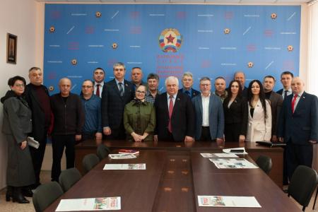 Делегация КПРФ во главе с Казбеком Тайсаевым в Луганской Народной Республике