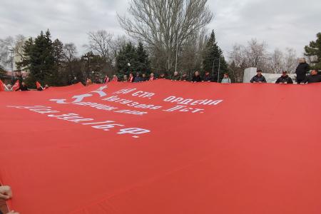 Антифашистский патриотический марш-эстафета «Наша Великая Победа» прошёл в Ростовской области