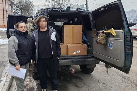 Ивановские коммунисты передали очередной гуманитарный груз в руки бойцам в Курской и Белгородской областях