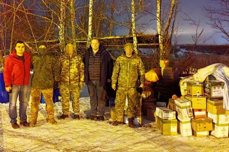 Ивановские коммунисты передали очередной гуманитарный груз в руки бойцам в Курской и Белгородской областях