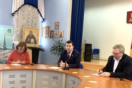 Олег Лебедев провел встречу с активом местного самоуправления  города Калязин Тверской области