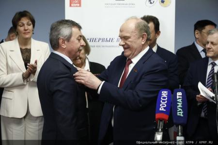 Г.А. Зюганов открыл в Госдуме выставку «Первые в Космосе»