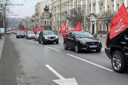 Антифашистский патриотический марш-эстафета «Наша Великая Победа» прошёл в Ростовской области