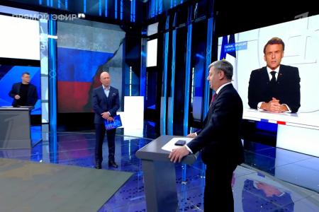 Дмитрий Новиков на Первом канале о теории империализма Ленина и сути воинственных заявлений Макрона