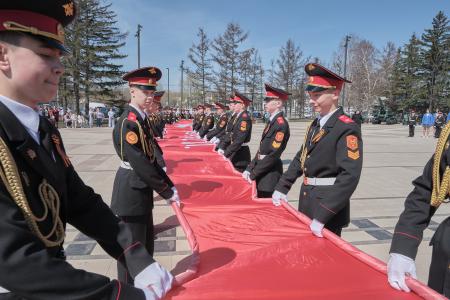 Красноярский край принял эстафету «Наша Великая Победа»