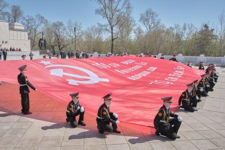 Красноярский край принял эстафету «Наша Великая Победа»