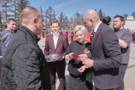 Красноярский край принял эстафету «Наша Великая Победа»