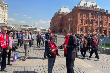 В 155-ю годовщину со дня рождения Великого Ленина подмосковные коммунисты провели прием в партию у стен Кремля