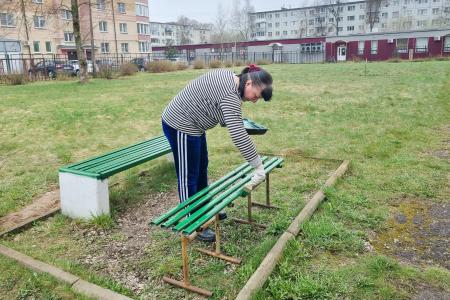 Олег Лебедев организовал Ленинский субботник в Великом Новгороде