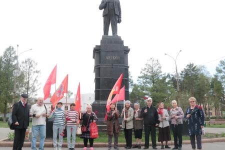 В год 80-летия Великой Победы подмосковные коммунисты делу Ленина верны!