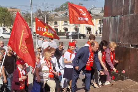 Торжественные мероприятия, посвященные 155-й годовщине со Дня рождения В.И. Ленина, прошли в Рязани