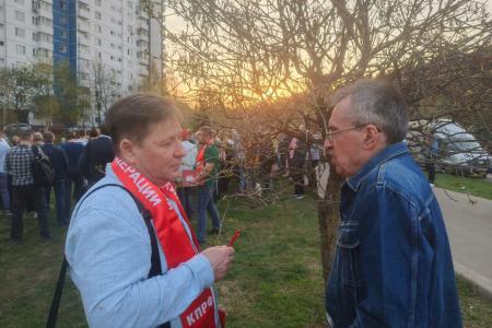 Москва. КПРФ поддержала гражданских активистов, протестующих против высотной застройки возле Бирюлевского дендропарка