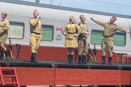 В Ингушетию прибыл ретро-поезд «Победа»