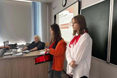 Актив пионерии Ставропольского края посетили школу N28 г. Ставрополя