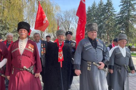 Кабардино-Балкария провела республиканский этап Международного антифашистского патриотического автомарша-эстафеты «Наша Великая Победа»