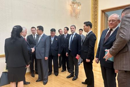 Делегация КПРФ во главе с К.К. Тайсаевым и А.А. Ющенко продолжает работу в Корейской Народно-Демократической Республике