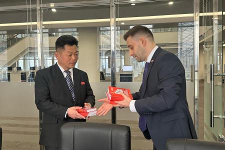 Делегация КПРФ во главе с К.К. Тайсаевым и А.А. Ющенко продолжает работу в Корейской Народно-Демократической Республике