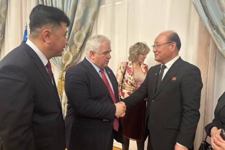 К.К. Тайсаев посетил Посольство КНДР в РФ по случаю 113-й годовщины со дня рождения товарища Ким Ир Сена