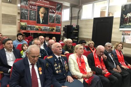 В Черкесске открыт новый памятник В.И. Ленину, состоялся Форум лево-патриотических сил Карачаево-Черкесии, возложены венки и цветы Ильичу