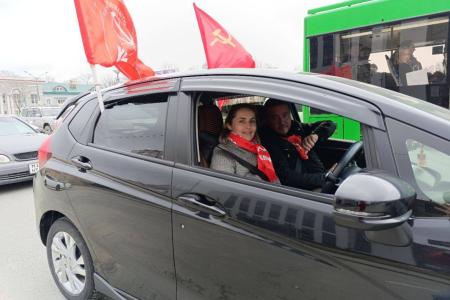 Марш "Наша великая Победа» на Сахалине