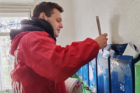 Коммунисты и комсомольцы провели акцию «Красная улица» в городе Юрьевец Ивановской области