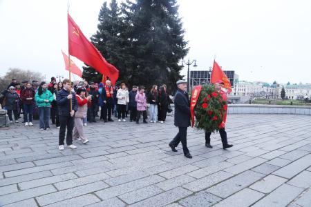 В Омской области прошли торжественные мероприятия в честь 155-й годовщины со дня рождения В.И. Ленина