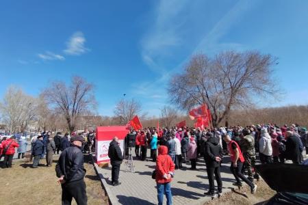 Алтайский край. Мария Прусакова приняла участие в массовом митинге в Рубцовске против роста тарифов ЖКХ
