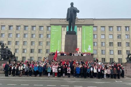 Ставропольский край. К 155-летию со дня рождения В.И. Ленина состоялись торжественные линейки пионеров
