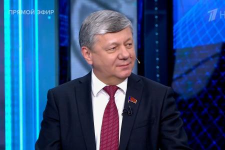 Дмитрий Новиков на Первом канале об уроках Маркса и Энгельса в оценке западной демократии и проблеме выбора Зеленского между Вашингтоном и собственными нацистами