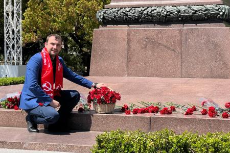 Краснодарский край. Кубанские активисты и сторонники КПРФ отметили 155-й день рождения В.И. Ленина