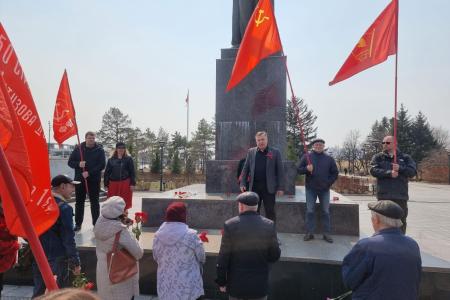 В.И. Ленину – 155 лет! Амурские коммунисты почтили память вождя мирового пролетариата