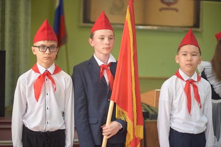 Красноярский край. При участии КПРФ состоялся прием в пионеры