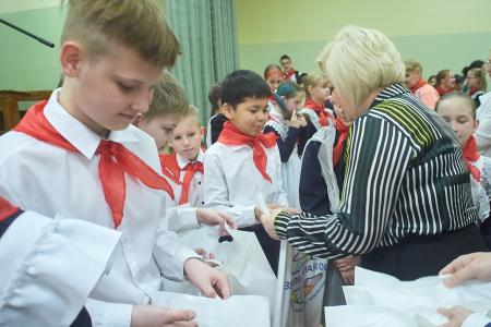 Красноярский край. При участии КПРФ состоялся прием в пионеры