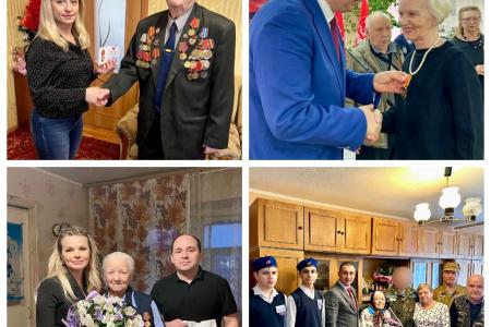 В Тульской области депутаты-коммунисты и секретари в преддверии 80-летия Великой Победы поздравляют ветеранов